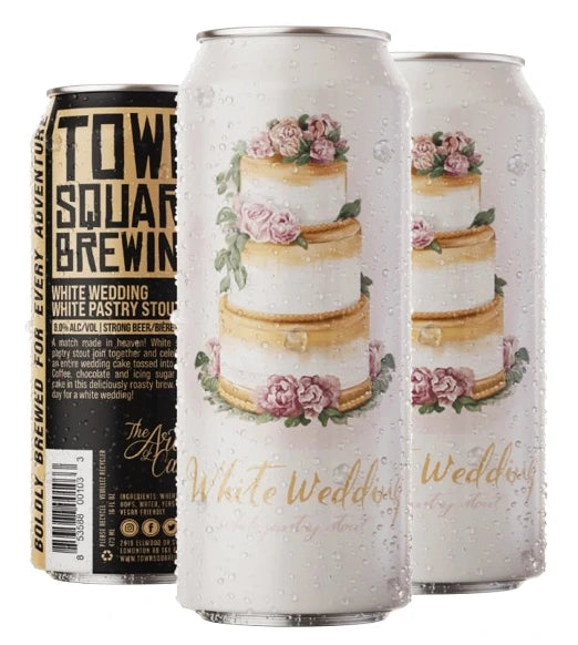TOWN SQUARE WHITE WEDDING PASTRY STOUT 473ML 4PK CAN