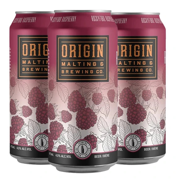 ORIGIN ROCKYFORD RASPBERRY ALE 473ML 4PK CAN