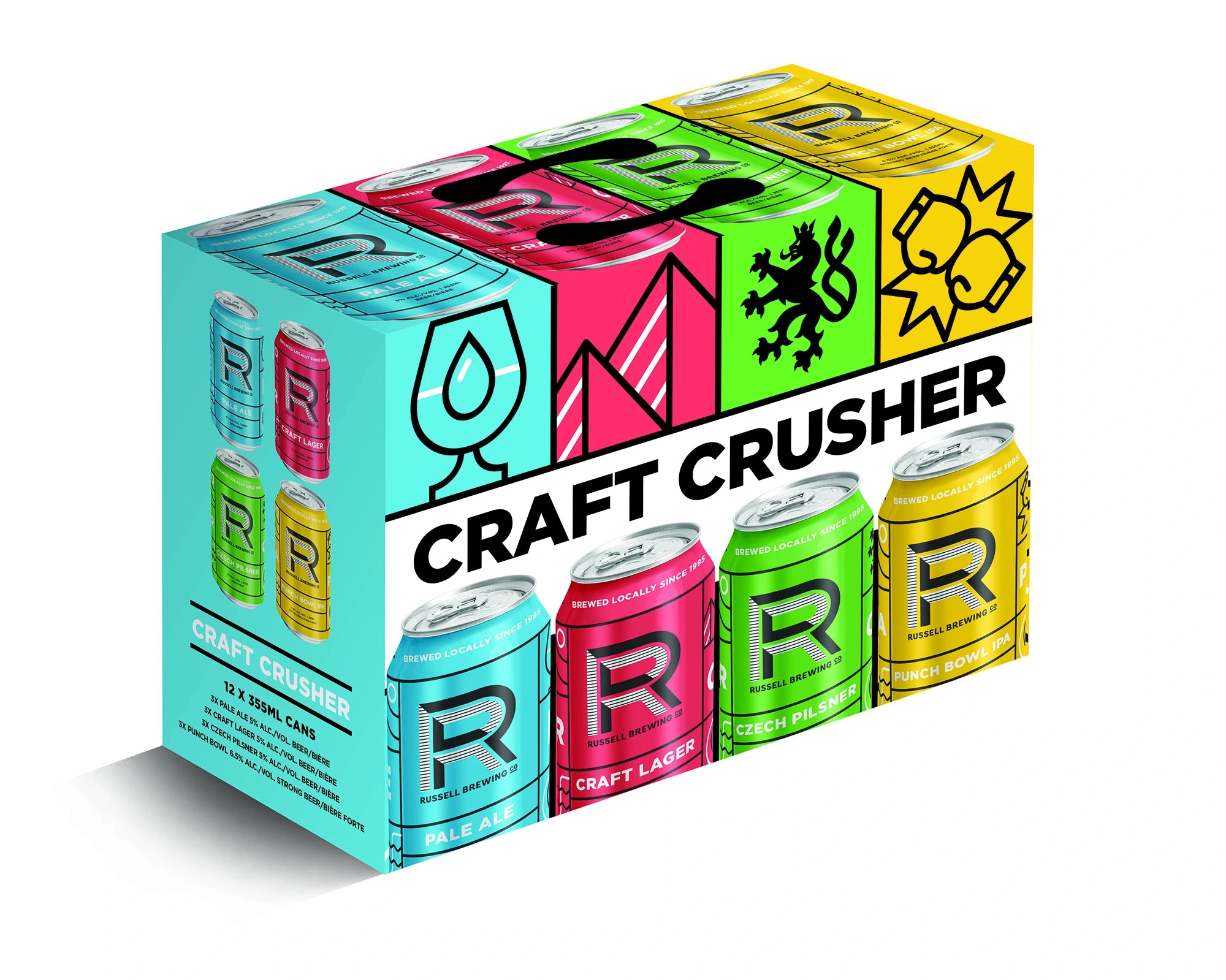 RUSSELL CRAFT CRUSHER MIXER 355ML 12PK CAN