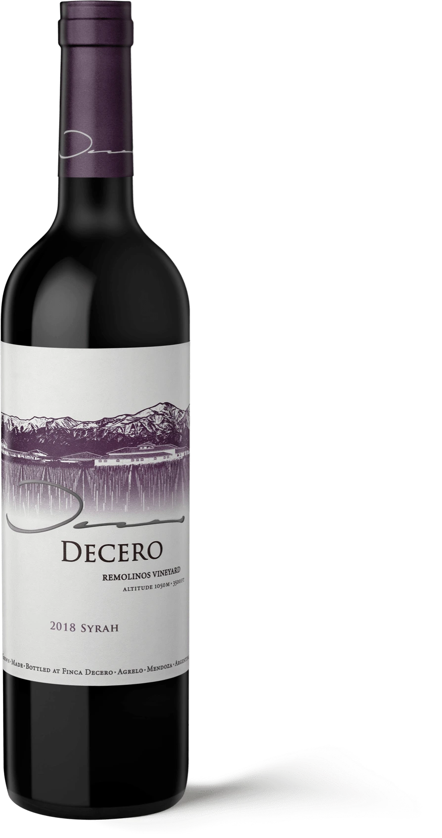 DECERO SYRAH REMOLINOS VINEYARD 750ML