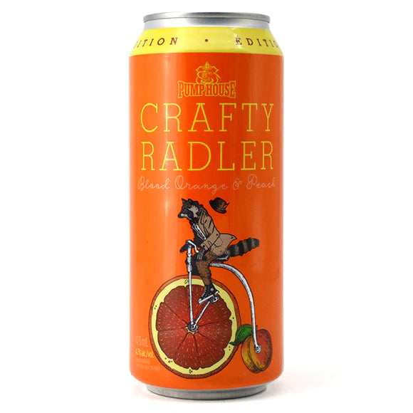 PUMP HOUSE BLOOD ORANGE & PEACH CRAFTY RADLER 473ML CAN