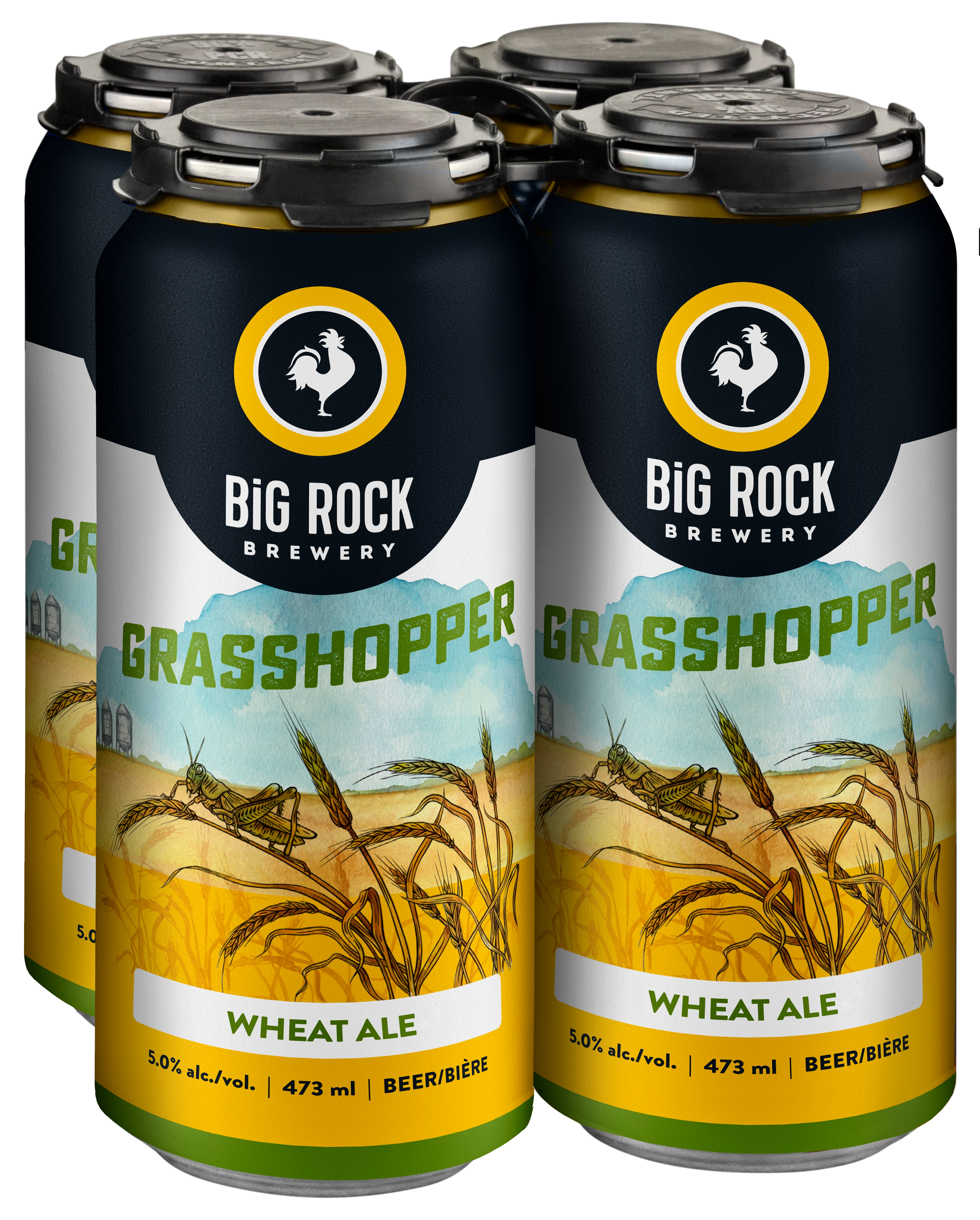 BIG ROCK GRASSHOPPER WHEAT ALE 473ML 4PK CAN