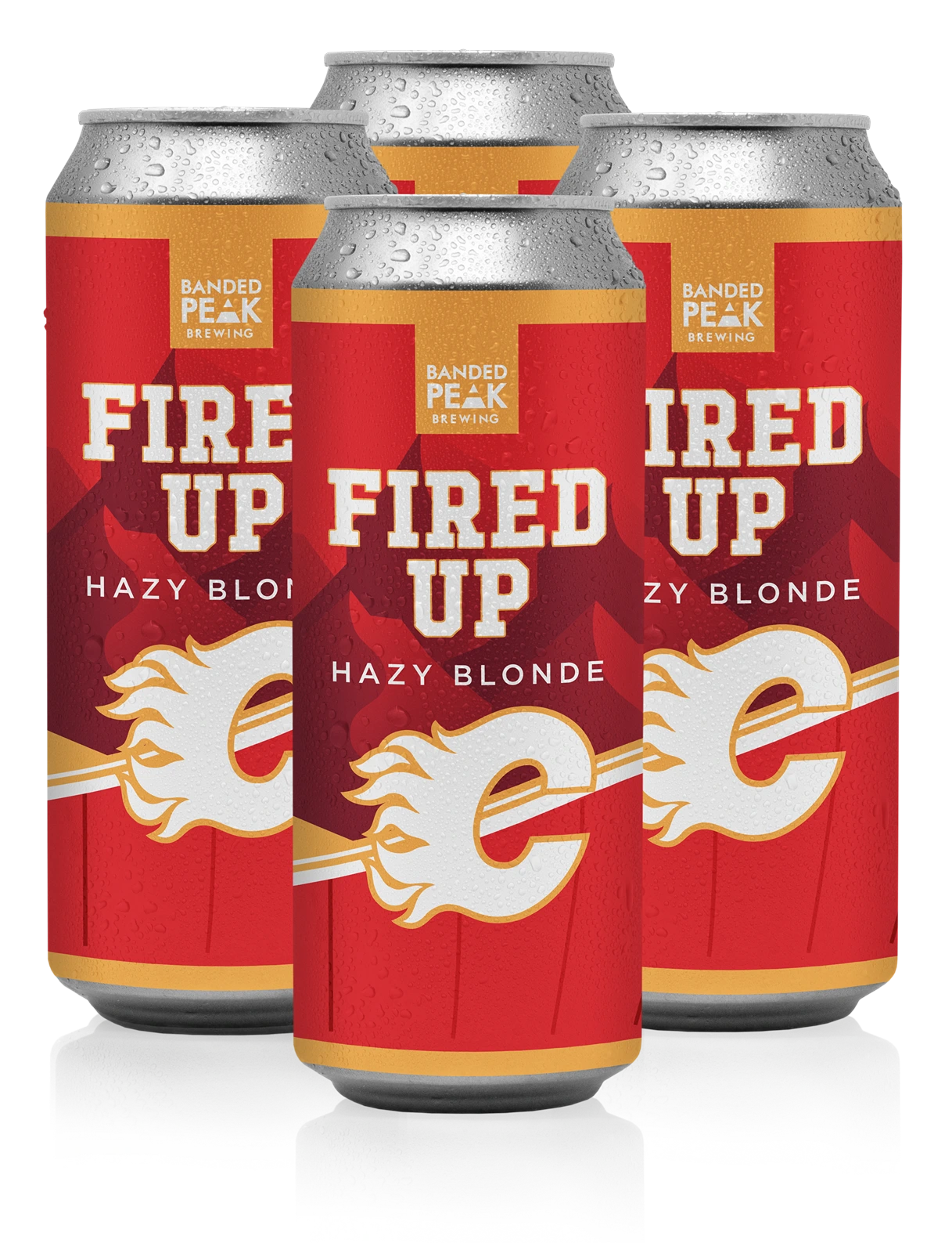 BANDED PEAK FIRED UP HAZY BLONDE ALE 473ML 4PK CAN