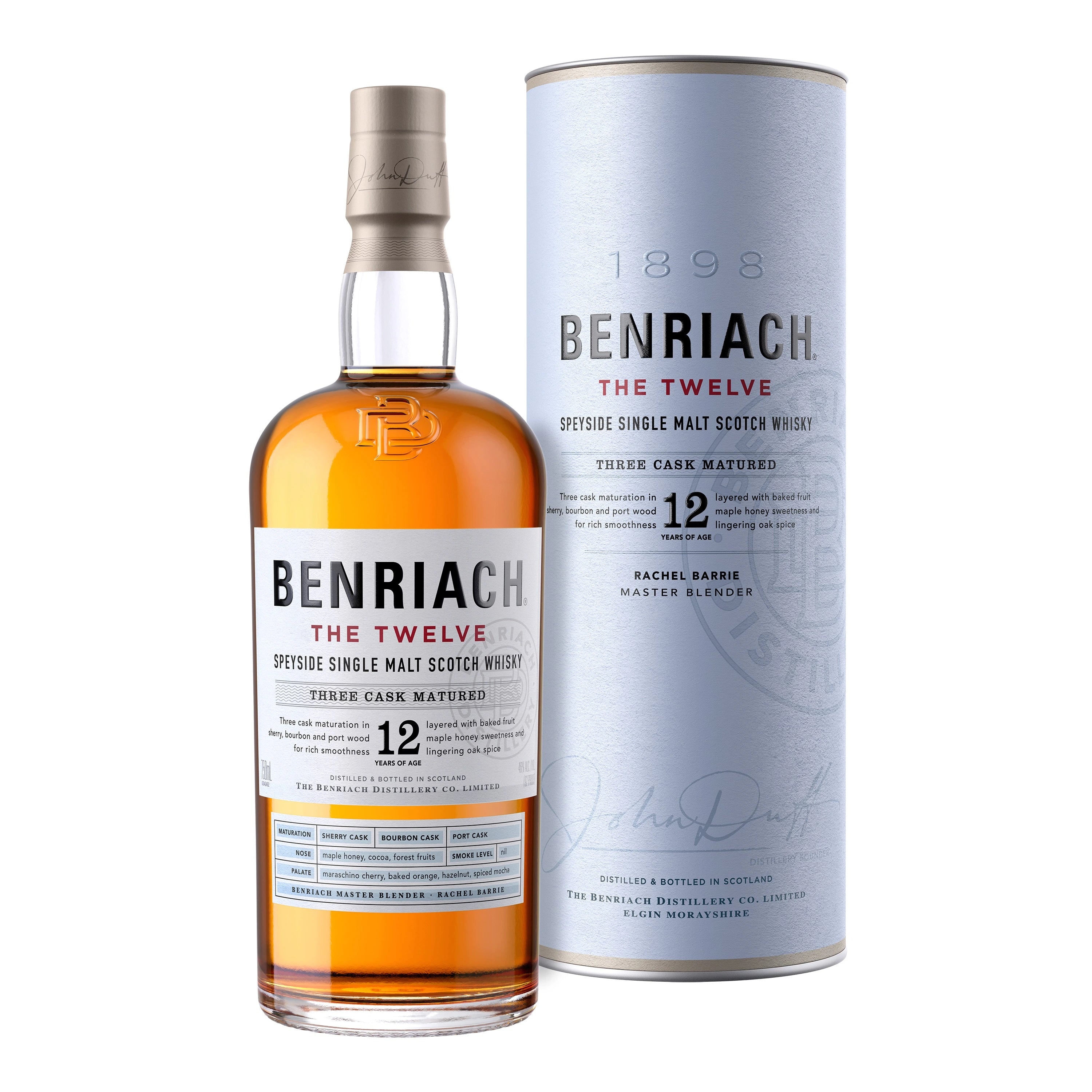 BENRIACH 12YR SPEYSIDE SINGLE MALT SCOTCH WHISKY 750ML