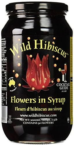 WILD HIBISCUS FLOWERS IN SYRUP 40OZ