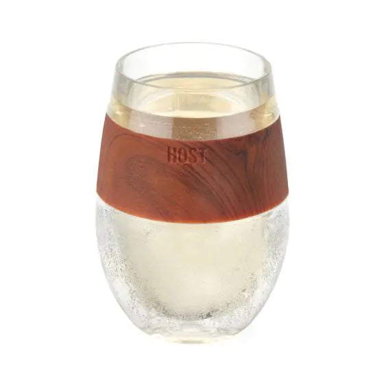 HOST WINE FREEZE WOOD GLASS