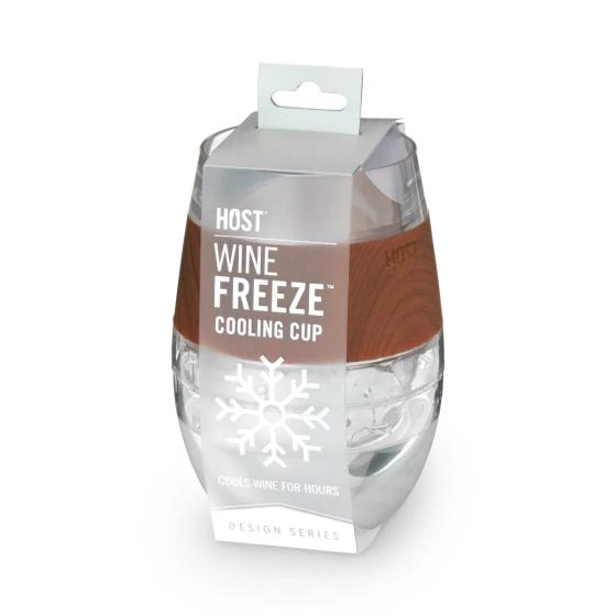 HOST WINE FREEZE WOOD GLASS