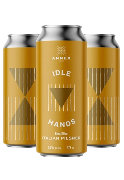 ANNEX IDLE HANDS ITALIAN PILSNER 473ML 4PK CAN