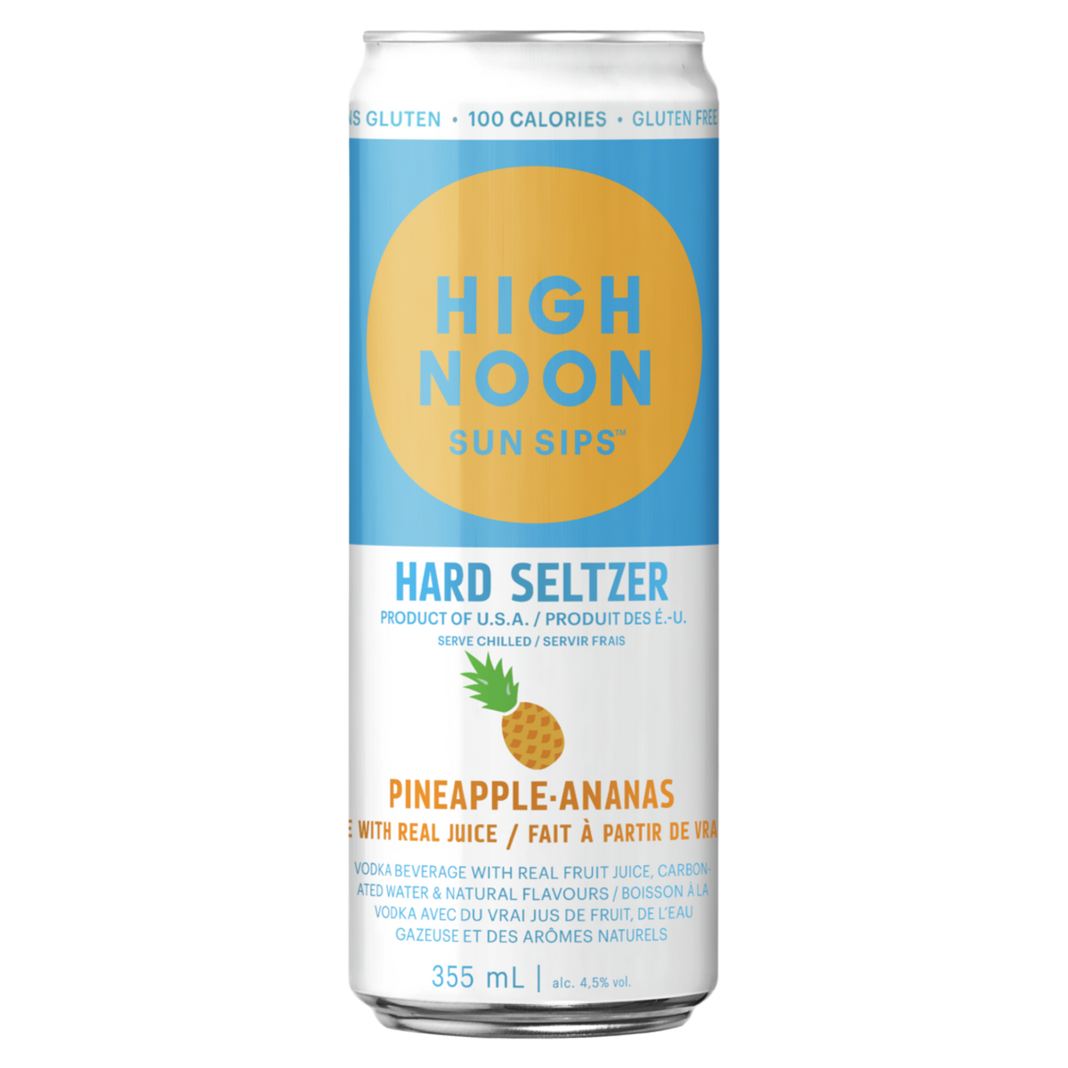 HIGH NOON VODKA & SODA PINEAPPLE 355ML 4PK CAN