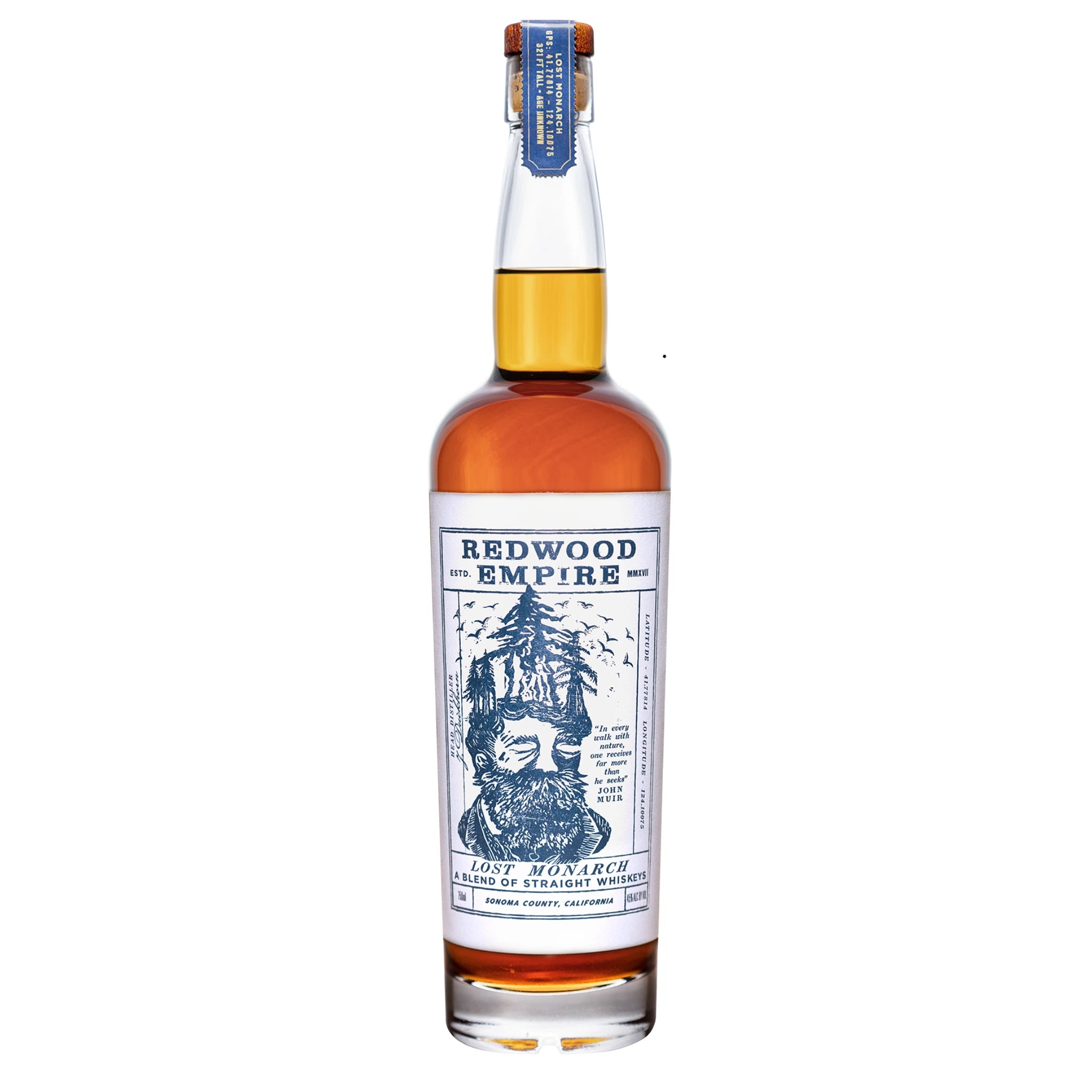 REDWOOD EMPIRE LOST MONARCH BLENDED AMERICAN WHISKEY 750ML