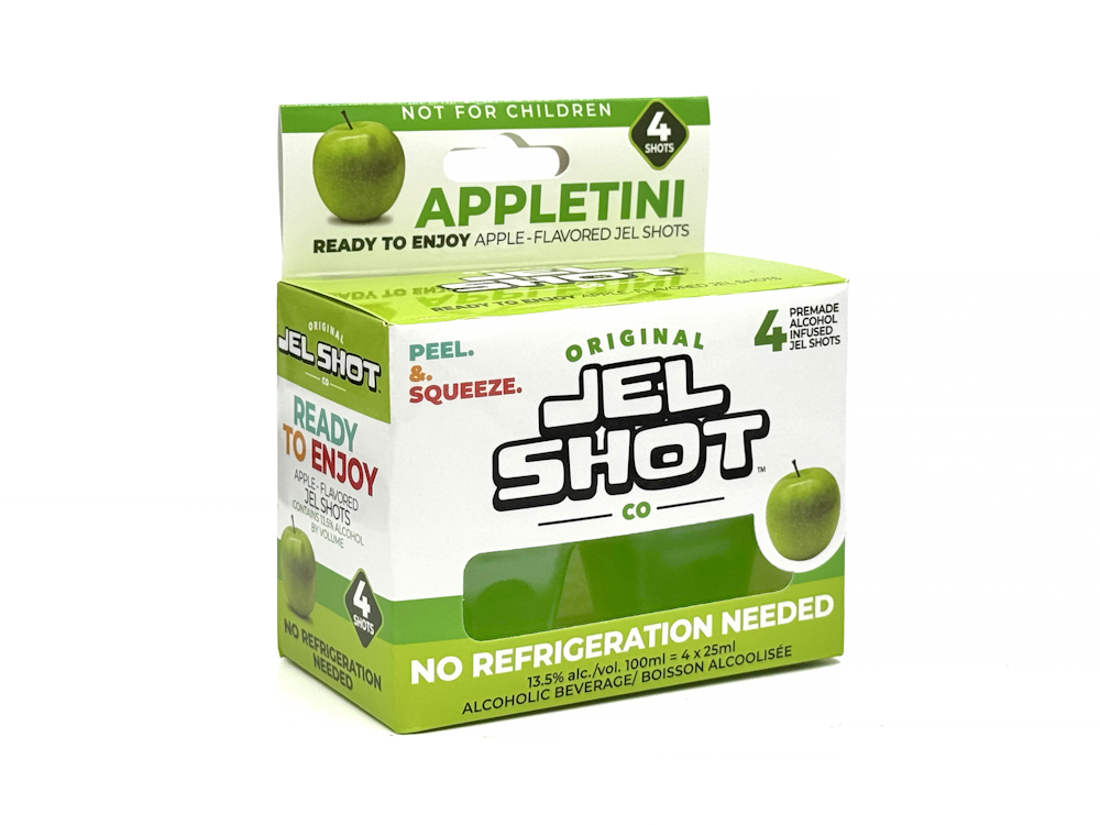 Wine and Beyond - JEL SHOT CO APPLETINI 4 X 25ML CUP - Original