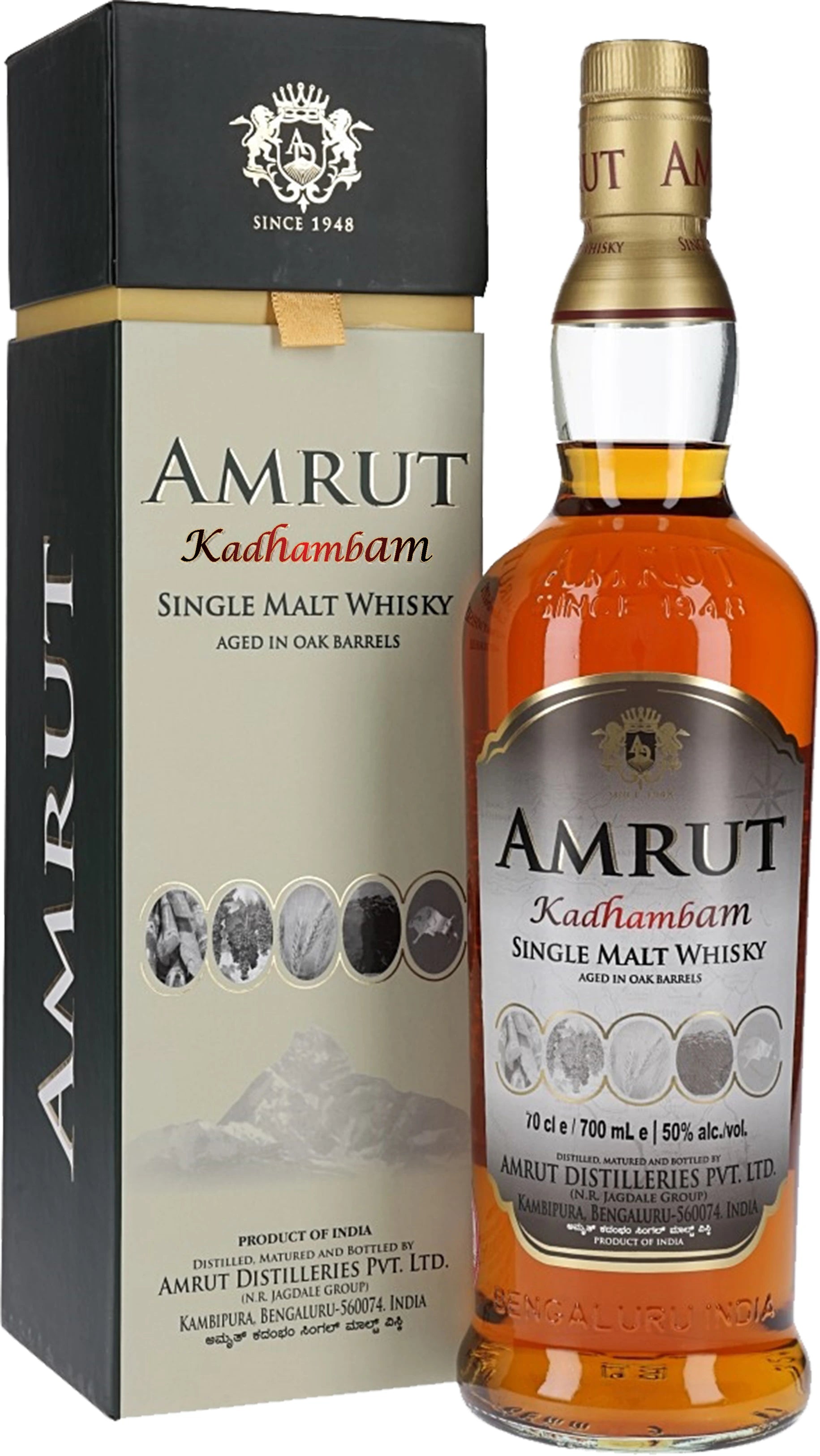 AMRUT KADHAMBAM SINGLE MALT 700ML