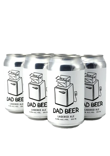 BEST OF KIN DAD BEER LAGERED ALE 355ML 6PK CAN