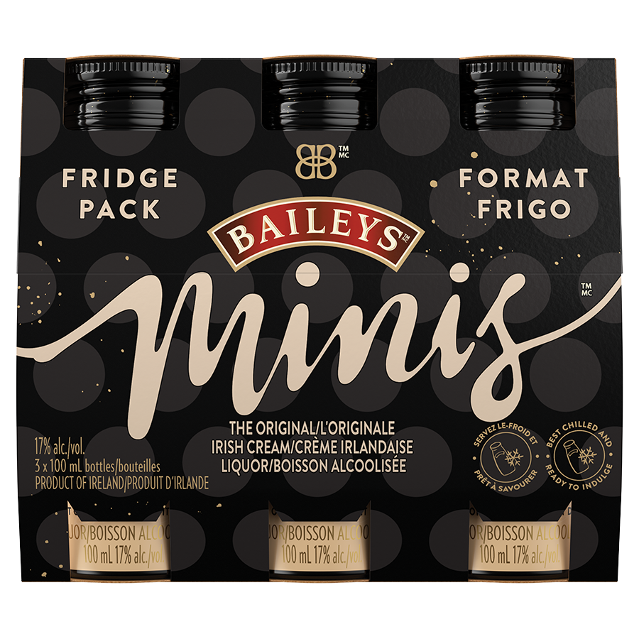 BAILEYS IRISH CREAM LIQUEUR 100ML 3PK