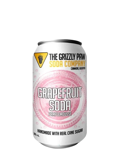 GRIZZLY PAW GRAPEFRUIT SODA 355ML CAN