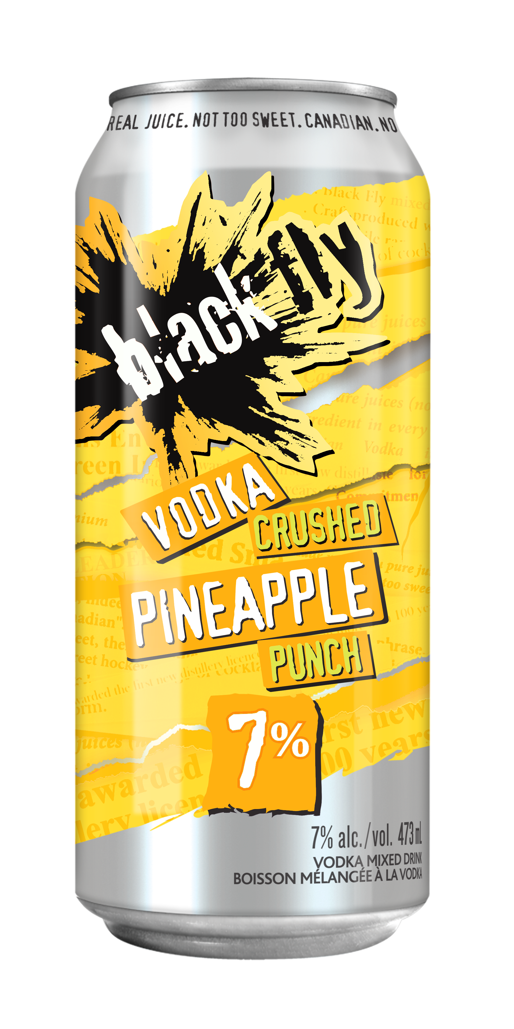 BLACK FLY VODKA CRUSHED PINEAPPLE PUNCH 473ML CAN