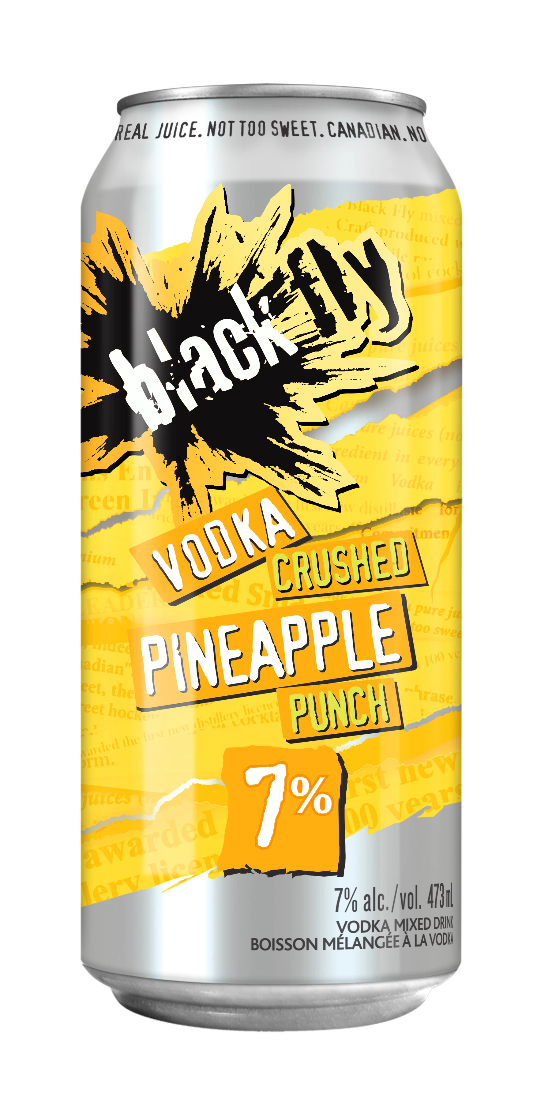 BLACK FLY VODKA CRUSHED PINEAPPLE PUNCH 473ML CAN
