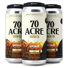 70 ACRE BOSSMAN LAGER 473ML 4PK CAN
