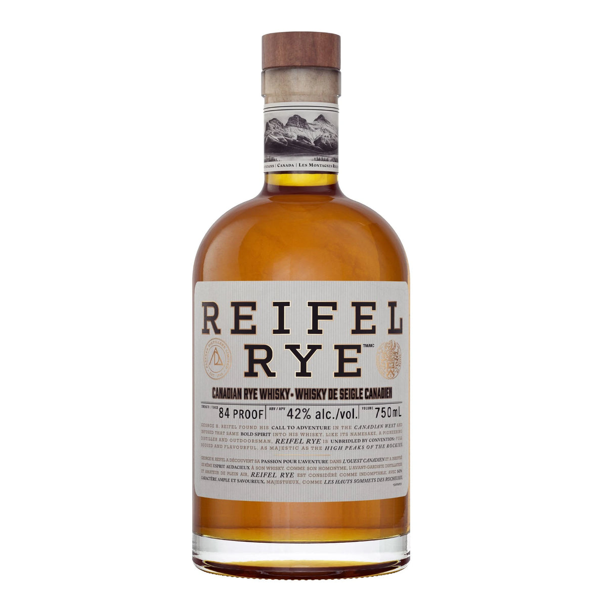 REIFEL RYE CANADIAN WHISKY 750ML
