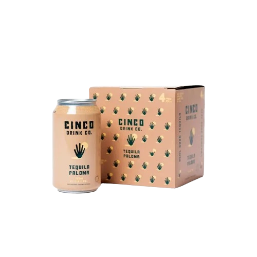 CINCO DRINK CO TEQUILA PALOMA 355ML 4PK CAN