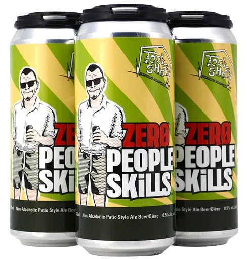 TOOL SHED ZERO PEOPLE SKILLS NON ALC ALE 473ML 4PK CAN