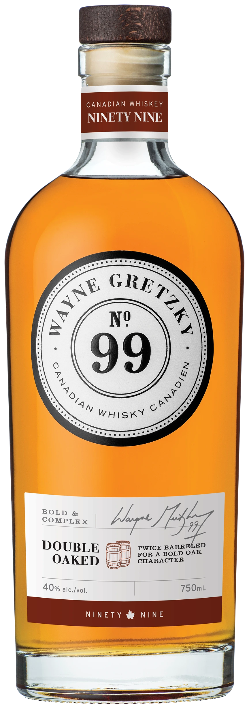 WAYNE GRETZKY NO 99 DOUBLE OAKED WHISKY 750ML