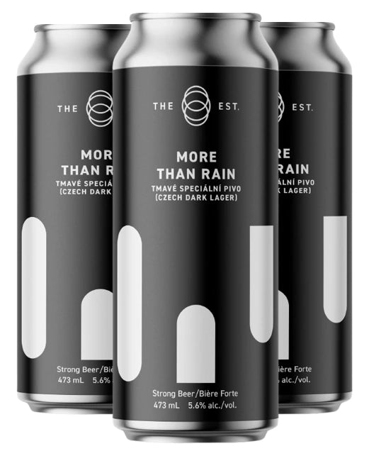 ESTABLISHMENT MORE THAN RAIN CZECH DARK LAGER 473ML 4PK CAN