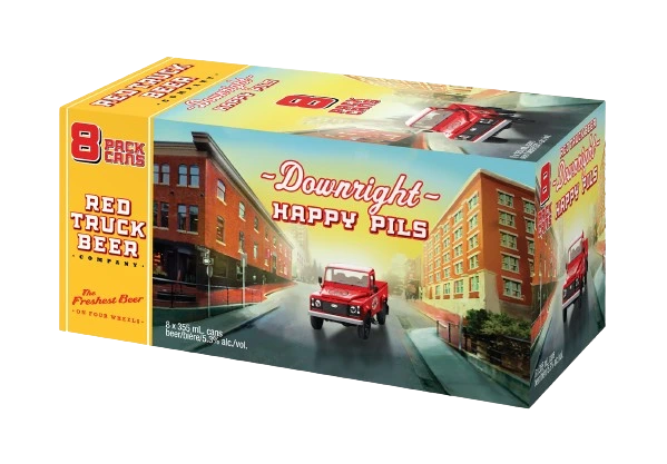 RED TRUCK DOWNRIGHT HAPPY PILSNER 355ML 8PK CAN