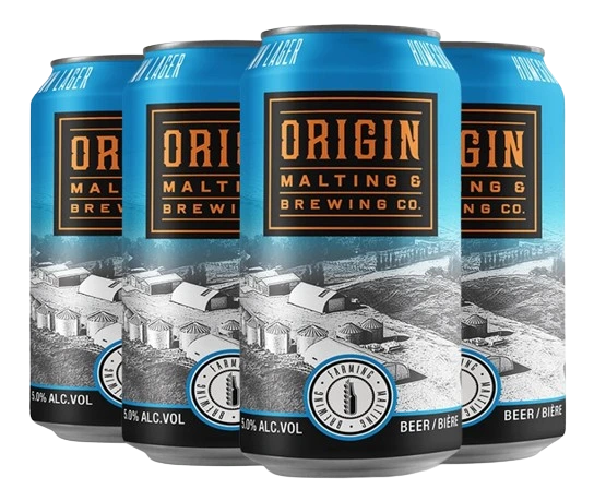 ORIGIN HOMEGROWN LAGER 355ML 6PK CAN