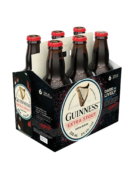 GUINNESS EXTRA STOUT 330ML 6PK BT