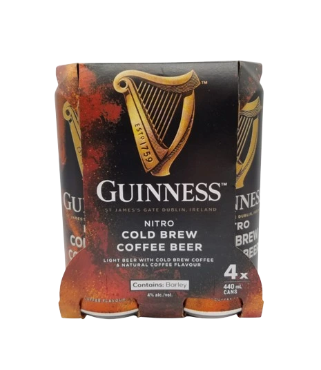 GUINNESS NITRO COLD BREW COFFEE 440ML 4PK CAN