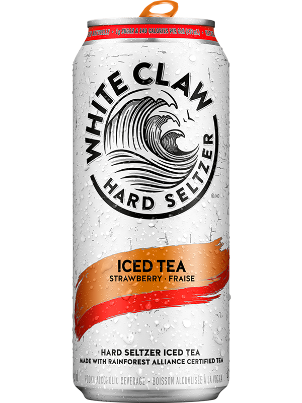 WHITE CLAW HARD SELTZER ICED TEA STRAWBERRY 473ML CAN