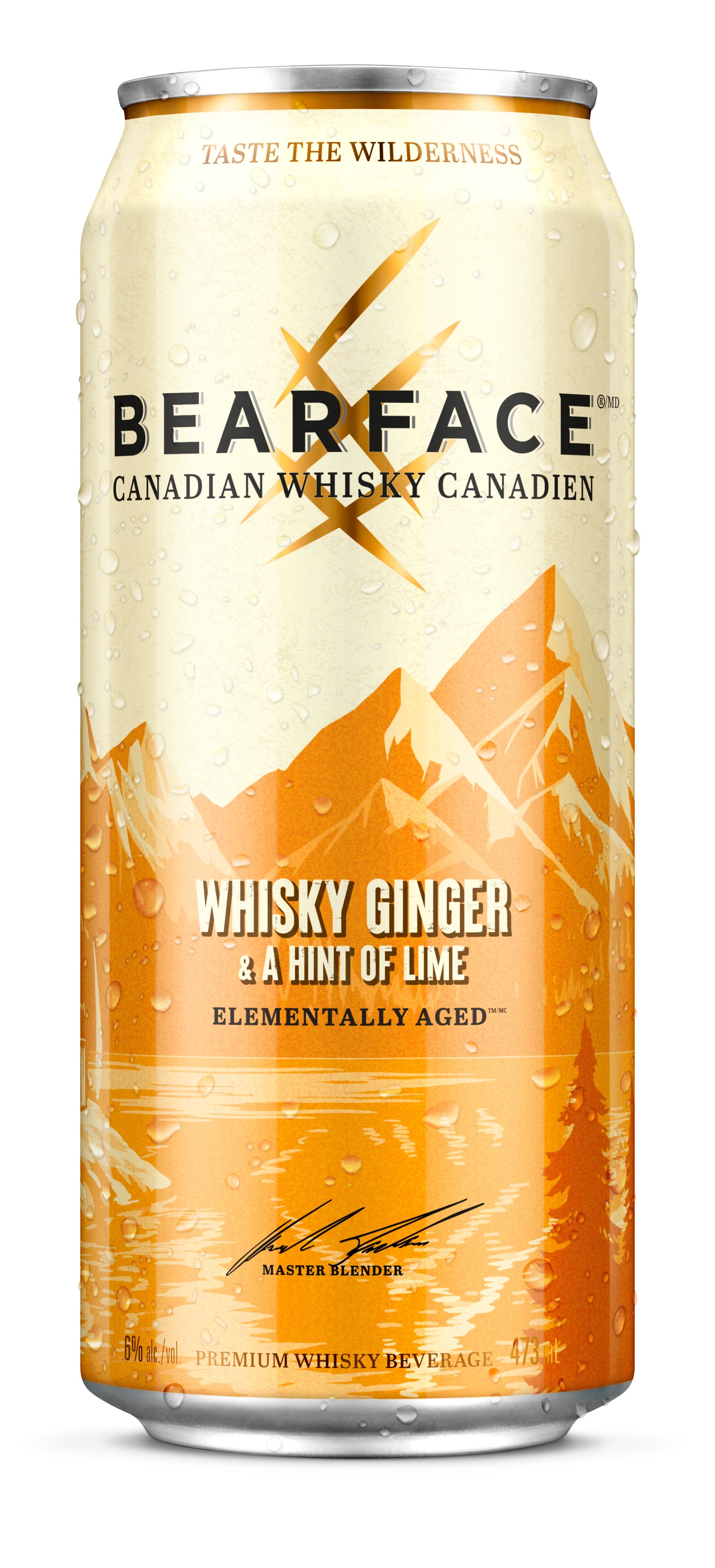 BEARFACE WHISKY GINGER & A HINT OF LIME 473ML CAN