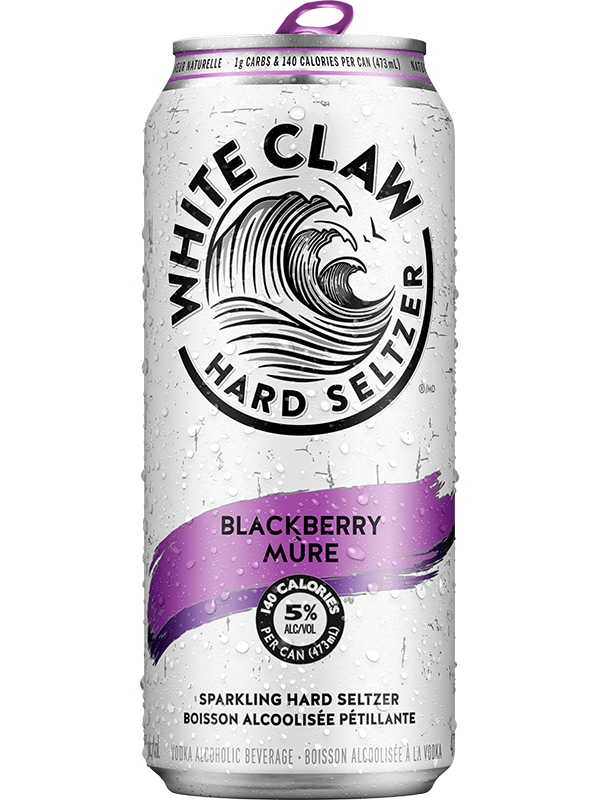 WHITE CLAW HARD SELTZER BLACKBERRY 473ML CAN