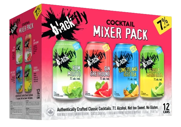 BLACK FLY CLASSIC COCKTAIL MIXER 355ML 12PK CAN