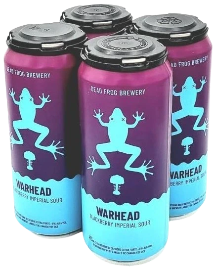 DEAD FROG WARHEAD BLACKBERRY IMPERIAL SOUR 473ML 4PK CAN