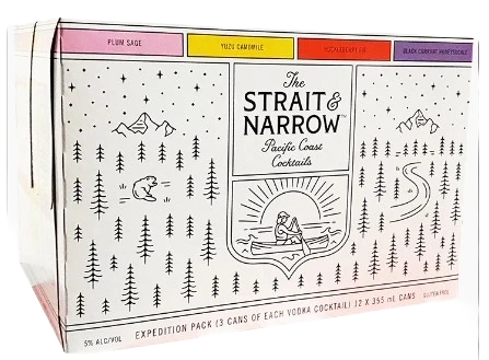 STRAIT & NARROW EXPEDITION VODKA 355ML 12PK CAN