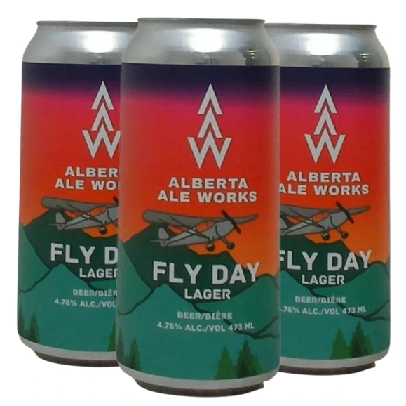 ALBERTA ALE WORKS FLY DAY LAGER 473ML 4PK CAN