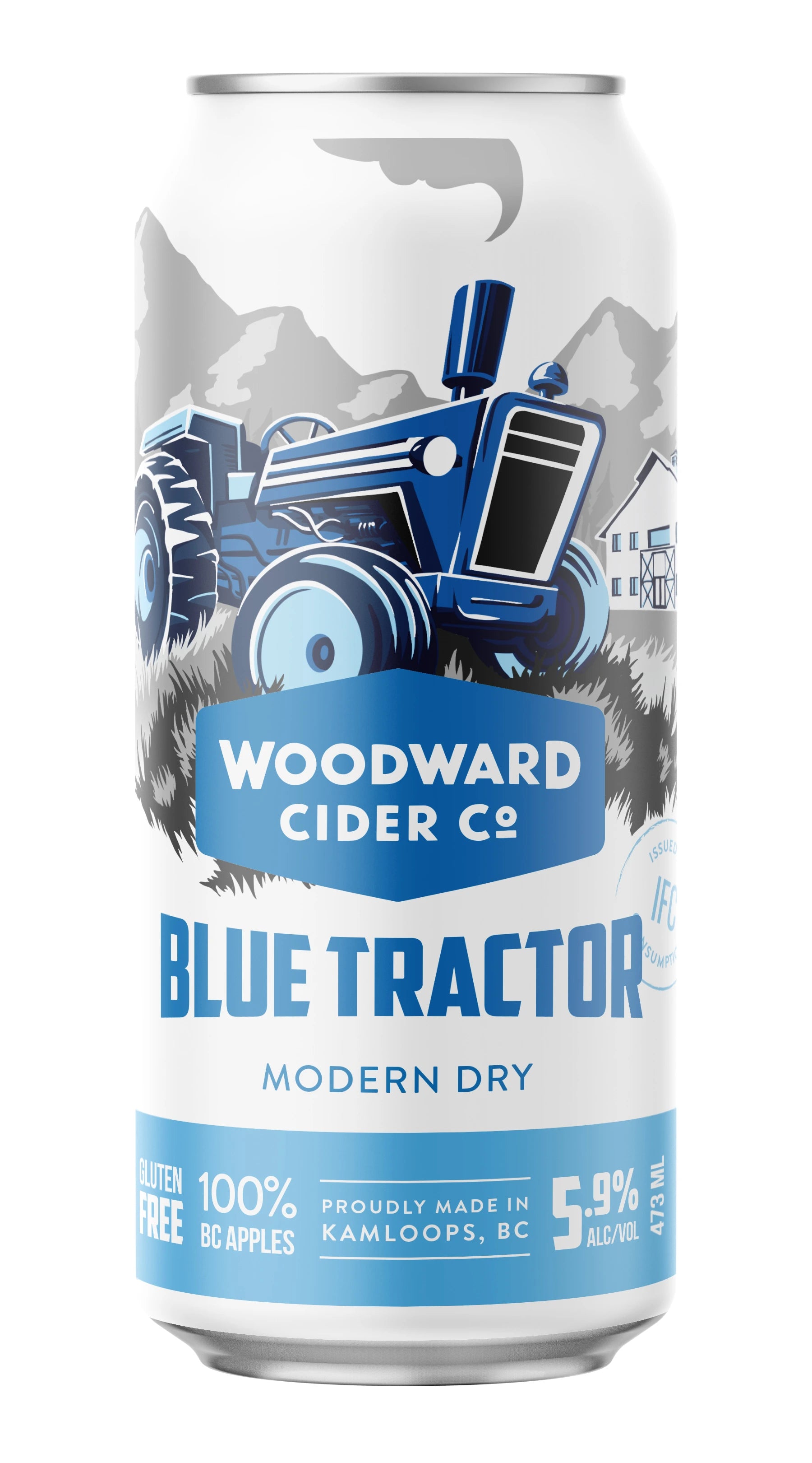 WOODWARD BLUE TRACTOR CIDER 473ML CAN
