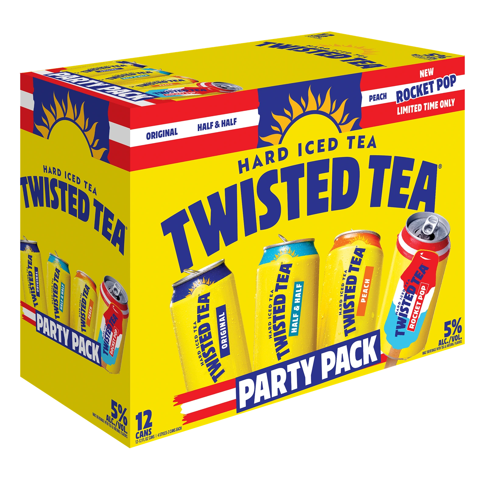 TWISTED TEA ROCKET POP VARIETY PACK 355ML 12PK CAN