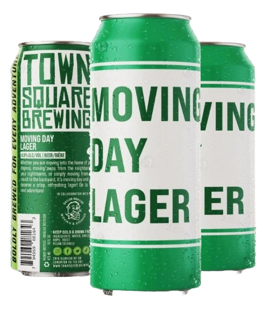 TOWN SQUARE MOVING DAY LAGER 473ML 4PK CAN
