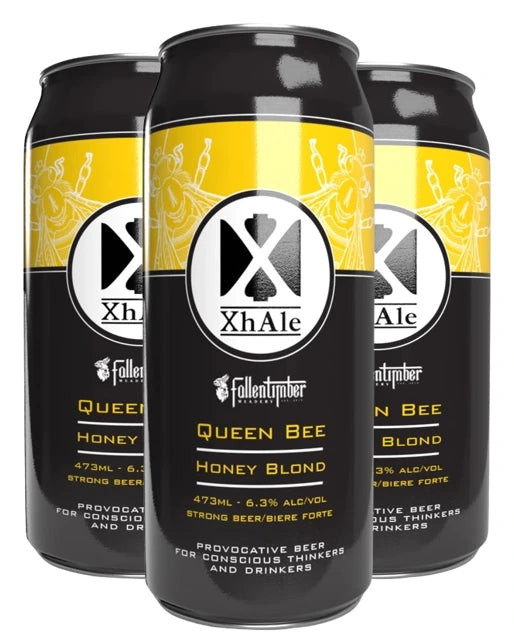 XHALE QUEEN BEE HONEY BLONDE 473ML 4PK CAN