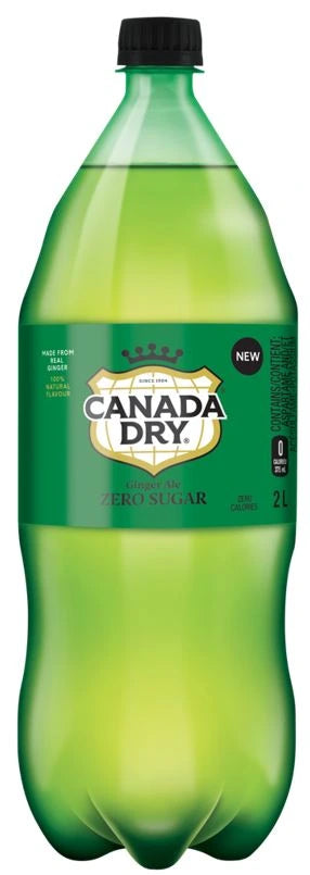 CANADA DRY GINGER ALE ZERO SUGAR 2L BT