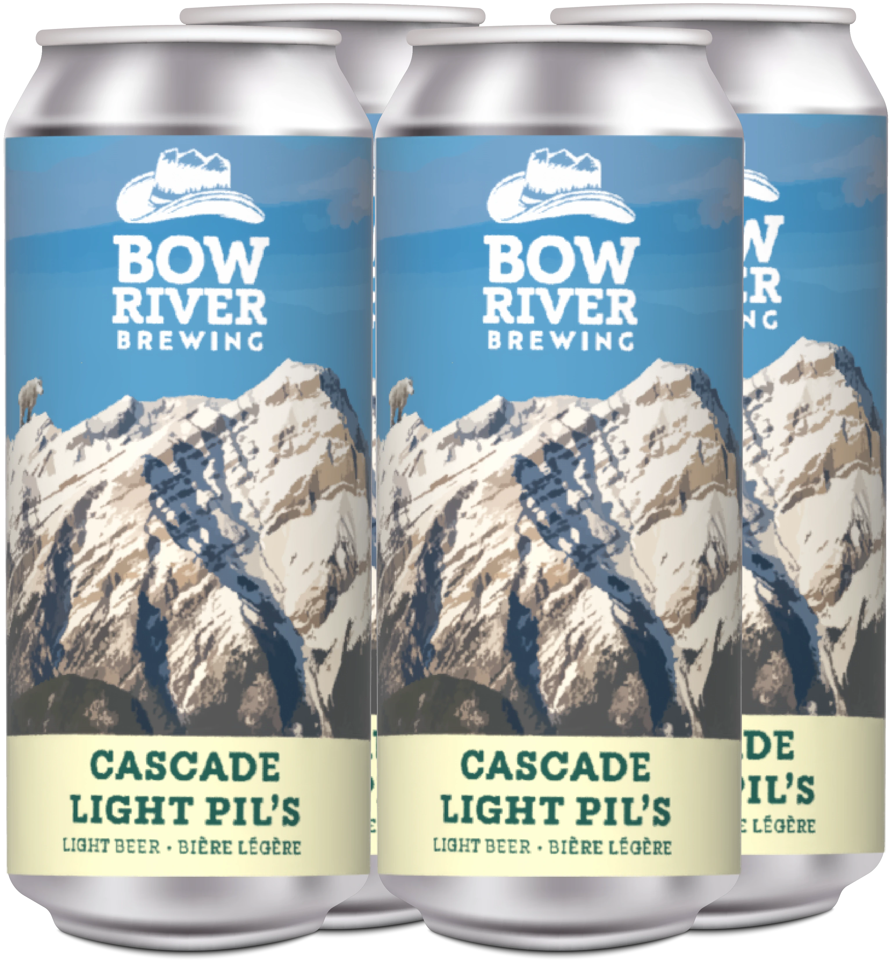 BOW RIVER CASCADE LIGHT 473ML 4PK CAN