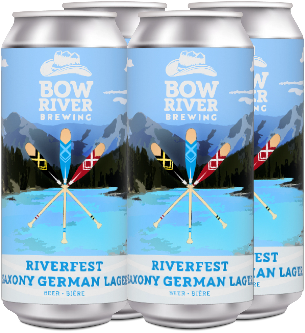 BOW RIVER RIVERFEST LAGER 473ML 4PK CAN
