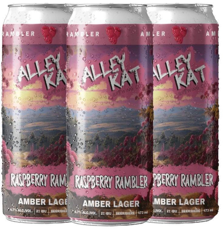 ALLEY KAT RASPBERRY RAMBLER AMBER LAGER 473ML 4PK CAN