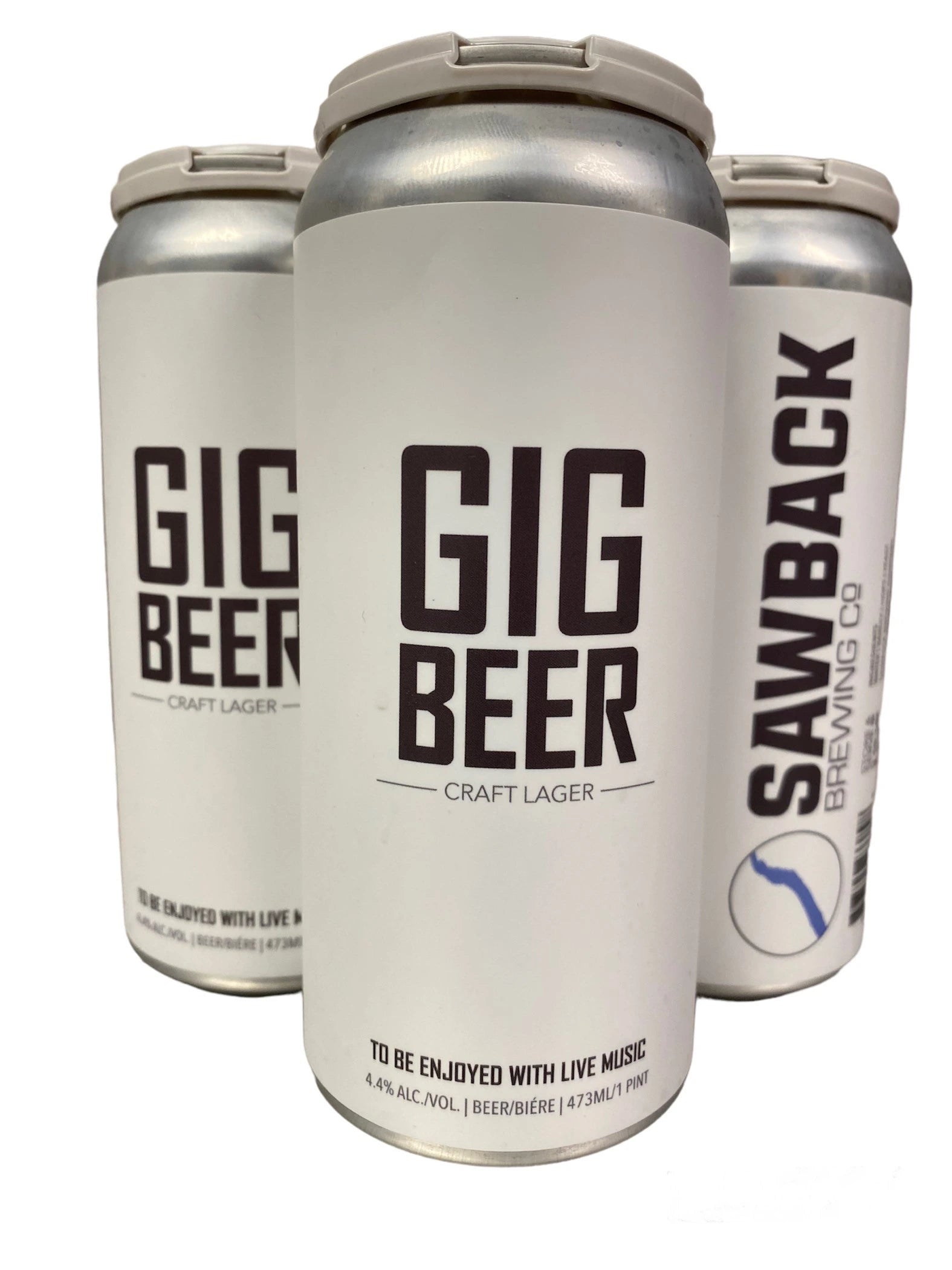 SAWBACK GIG BEER CRAFT LAGER 473ML 4PK CAN