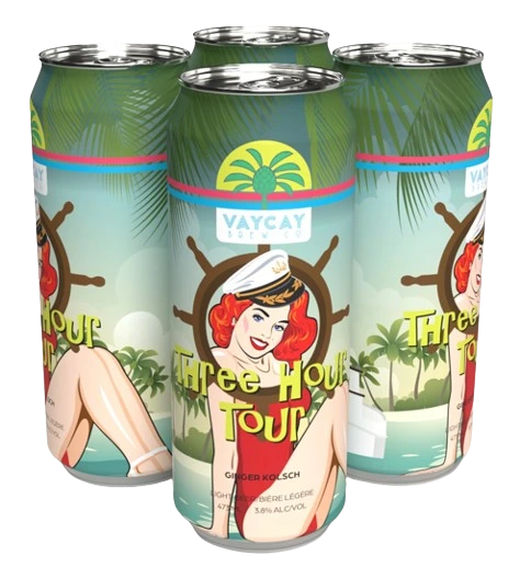 VAYCAY 3-HR TOUR GINGER KOLSCH 473ML 4PK CAN