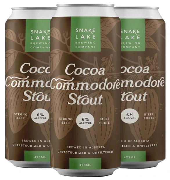 SNAKE LAKE COCOA COMMODORE STOUT 473ML 4PK CAN