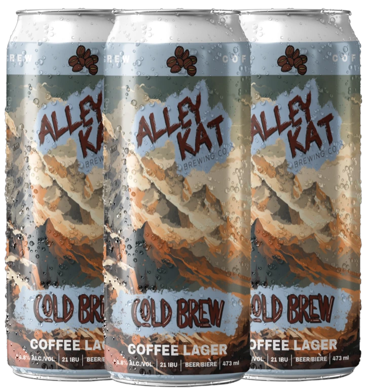 ALLEY KAT COLD BREW COFFEE LAGER 473ML 4PK CAN